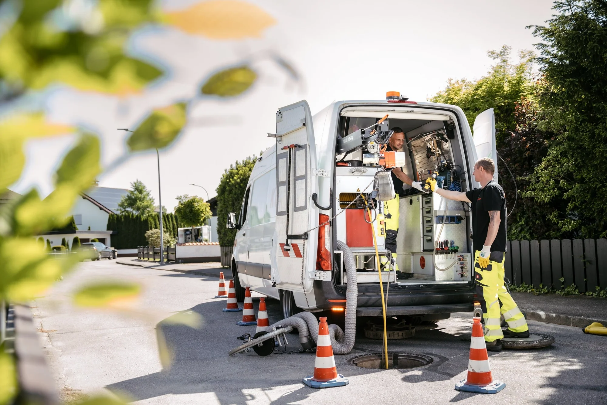 Ablauf von Kanalreinigung und Rohrreinigung in Siegenburg